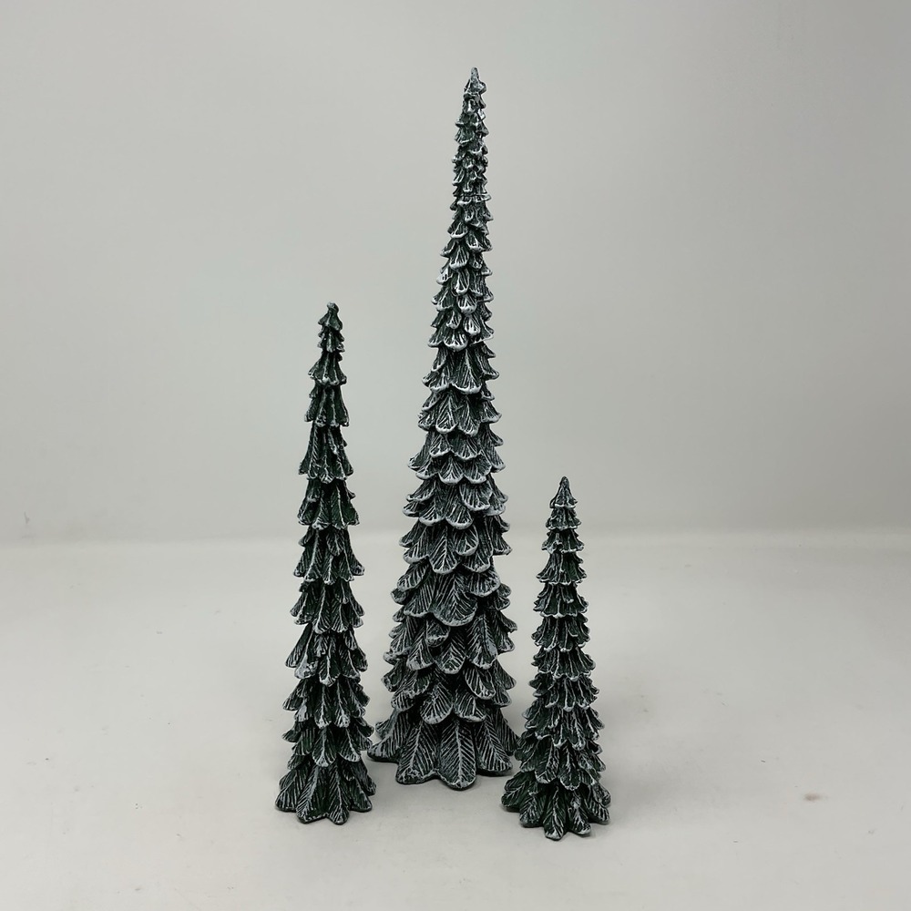 Dept 56 Village Accessories Pencil Pines Trees Christmas Set Of 3 5246-9